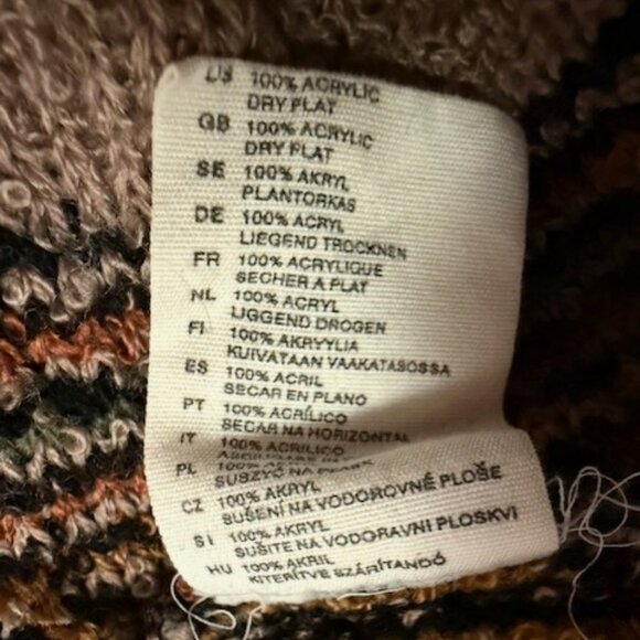 Vintage Boho 1970’s Striped Hooded Duster Cardigan - Picture 16 of 16